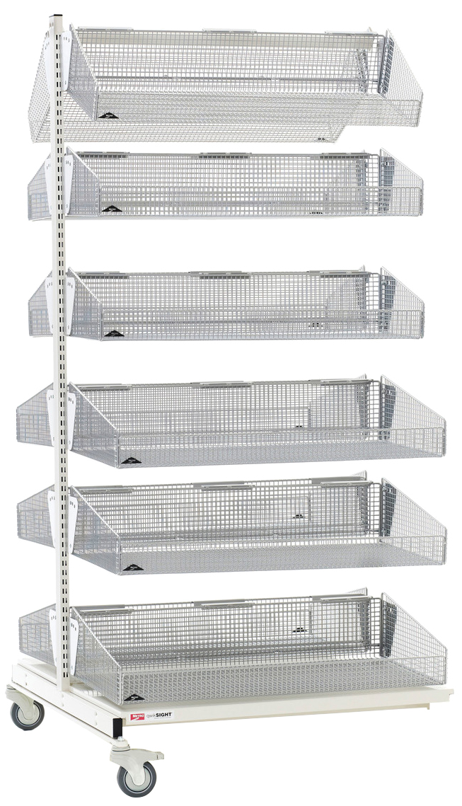 Metro qwikSIGHT Double-Sided Basket Shelving Add-On Unit