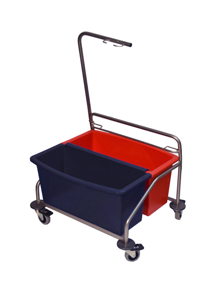Berkshire Cleanroom Mop Cart with Buckets