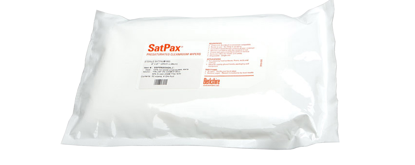 Berkshire SatPax 550 Low Endotoxin Wipes