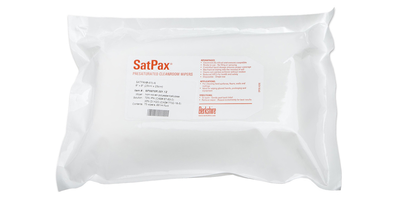 Berkshire Sterile SatPax 670 Wipes