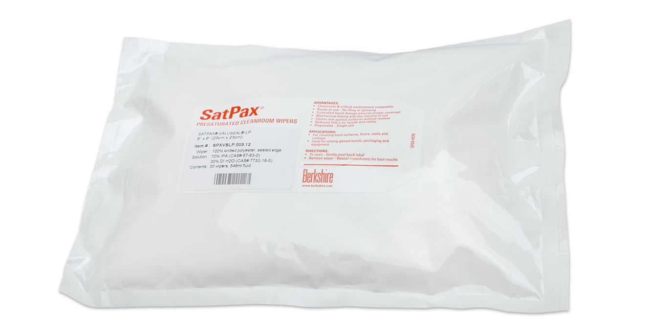 Berkshire SatPax ValuSeal-LP Wipes