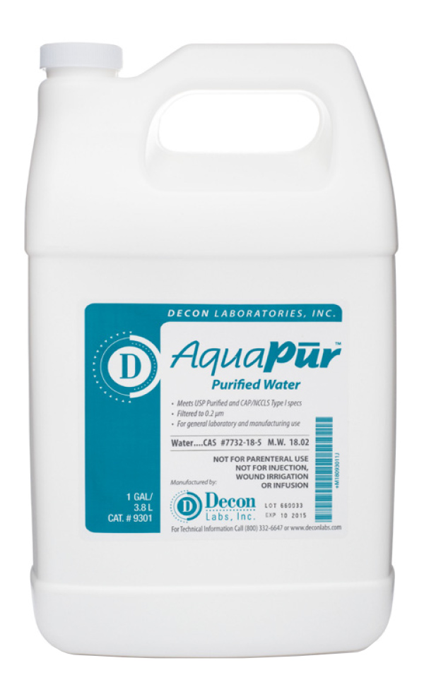 Decon Labs AquaPur Purified Water
