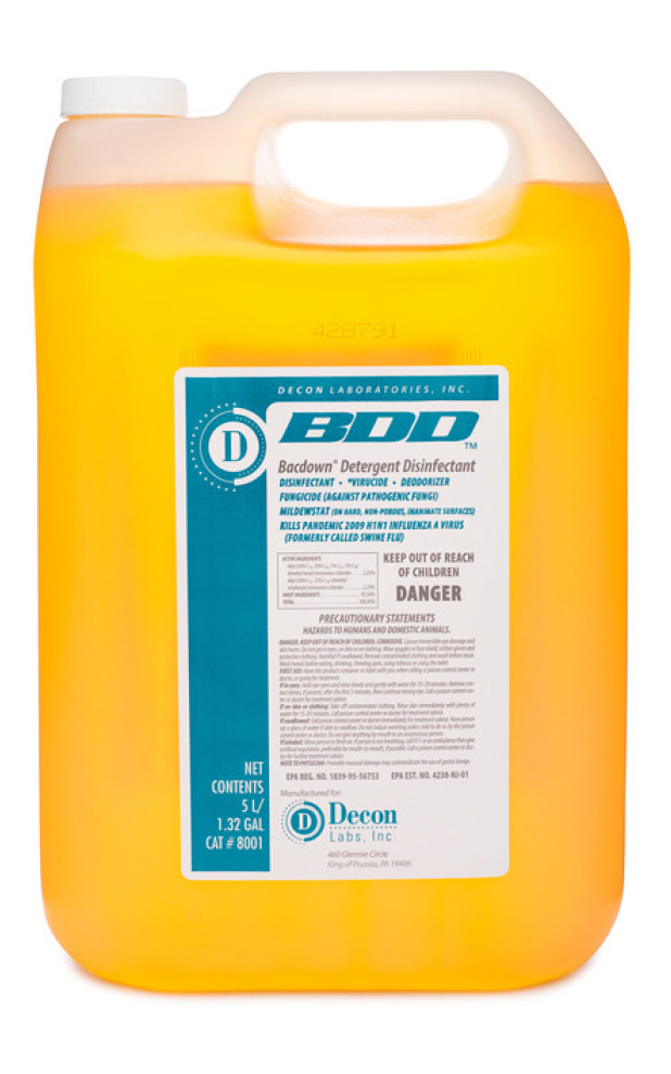Decon Labs Bacdown Detergent Disinfectant