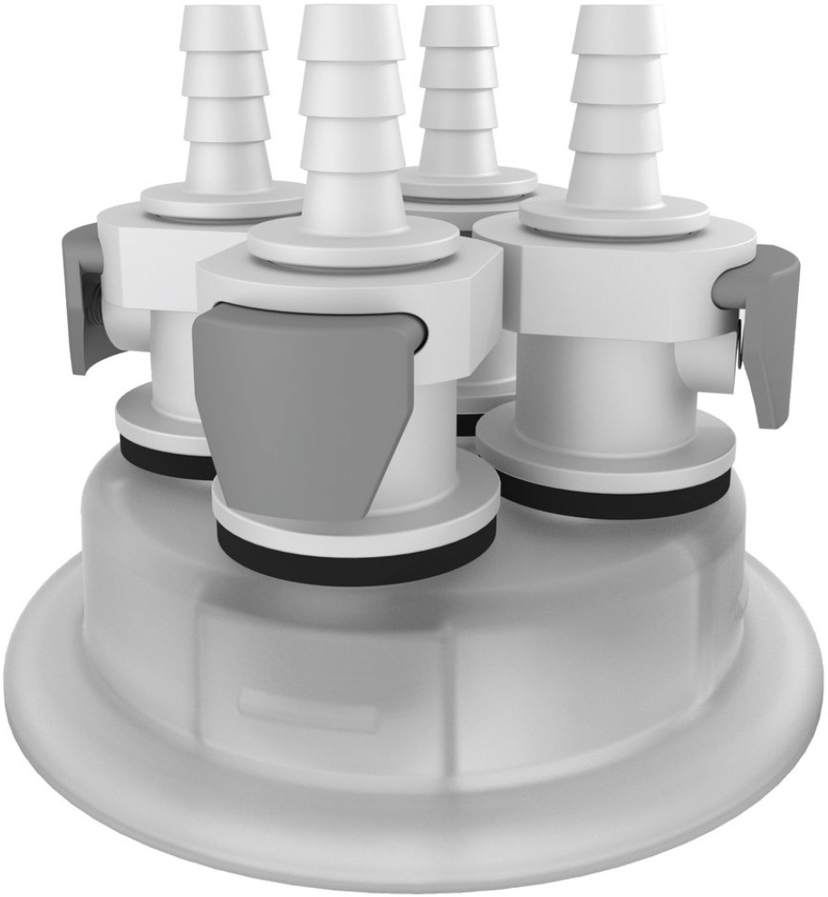 Foxx Life Sciences 83B VersaCap Hose Barb Adapter with Quick Connect