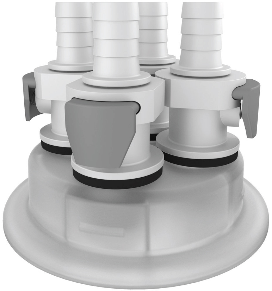 Foxx Life Sciences 83B VersaCap Hose Barb Adapter with Quick Connect