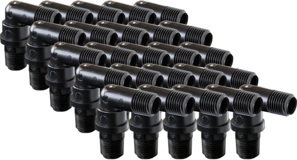 Foxx Life Sciences EZwaste 1/4in MNPT 90 Degree Elbow Fitting Pack