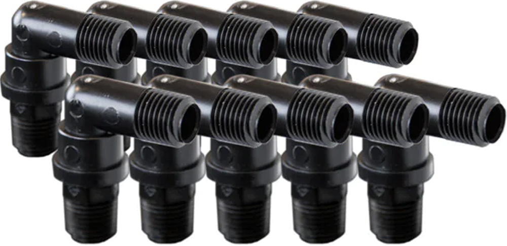 Foxx Life Sciences EZwaste 1/4in MNPT 90 Degree Elbow Fitting Pack