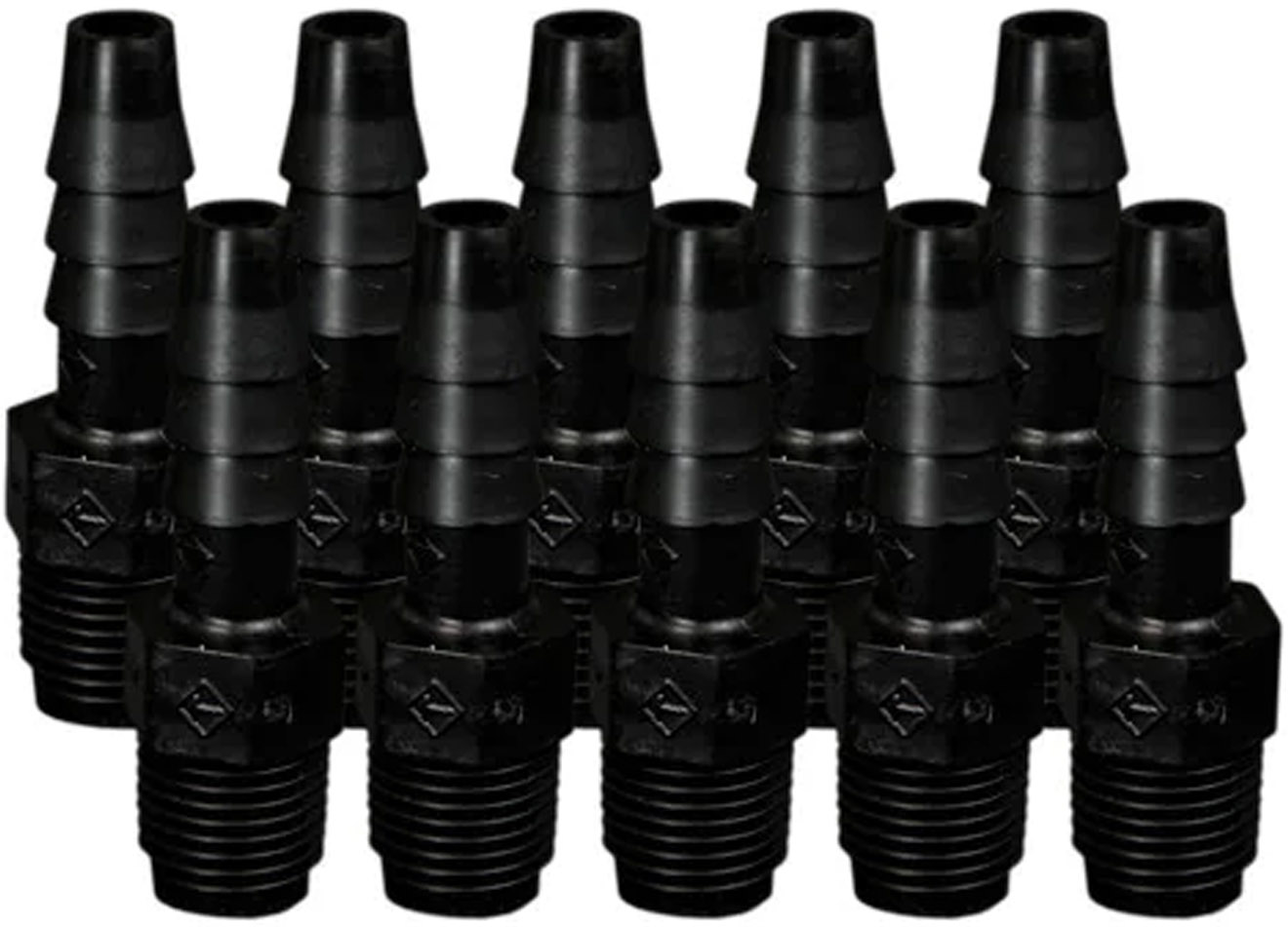 Foxx Life Sciences EZwaste 1/8in MNPT Threaded Hose Barb Fitting Pack