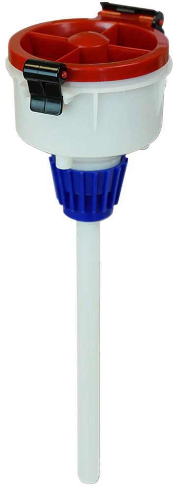 Foxx Life Sciences EZwaste HDPE Safety Funnel with VersaCap