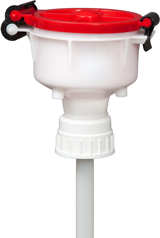 Foxx Life Sciences EZwaste HDPE Safety Funnel with VersaCap