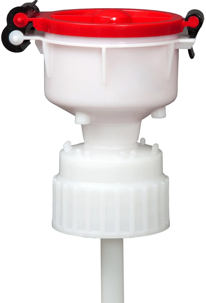 Foxx Life Sciences EZwaste HDPE Safety Funnel with VersaCap