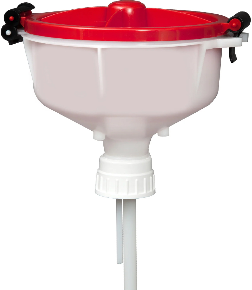 Foxx Life Sciences EZwaste HDPE Safety Funnel with VersaCap