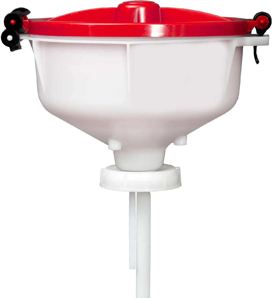 Foxx Life Sciences EZwaste HDPE Safety Funnel with VersaCap