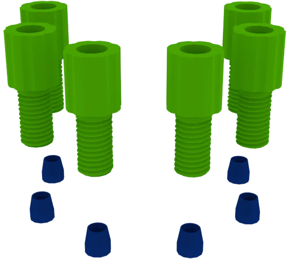 Foxx Life Sciences EZwaste Safety Vent Tube Fittings Pack