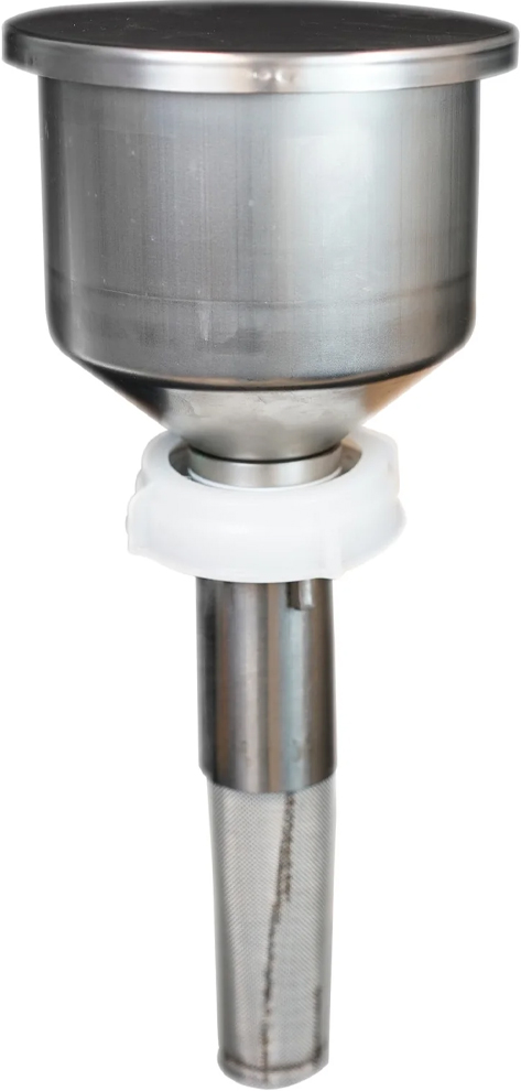 Foxx Life Sciences EZwaste Stainless Steel Safety Funnel with VersaCap