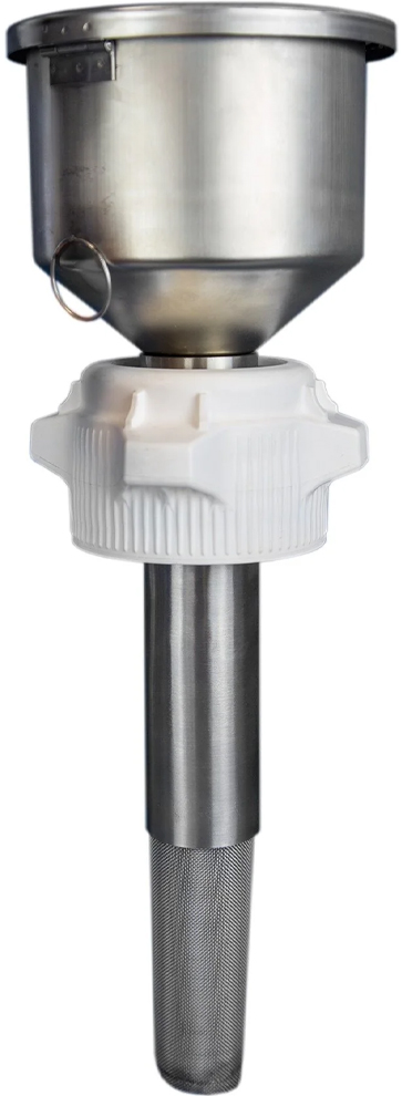 Foxx Life Sciences EZwaste Stainless Steel Safety Funnel with VersaCap