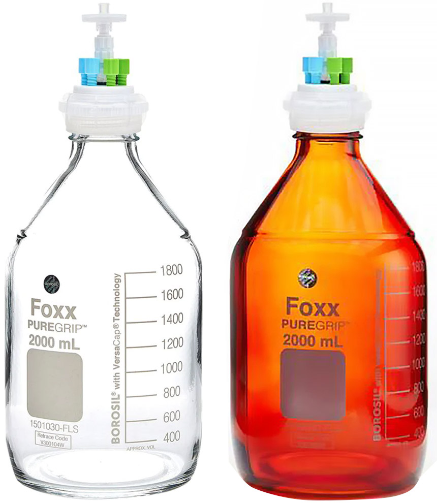 Foxx Life Sciences HPLC Solvent Reservoir Bottle Assembly