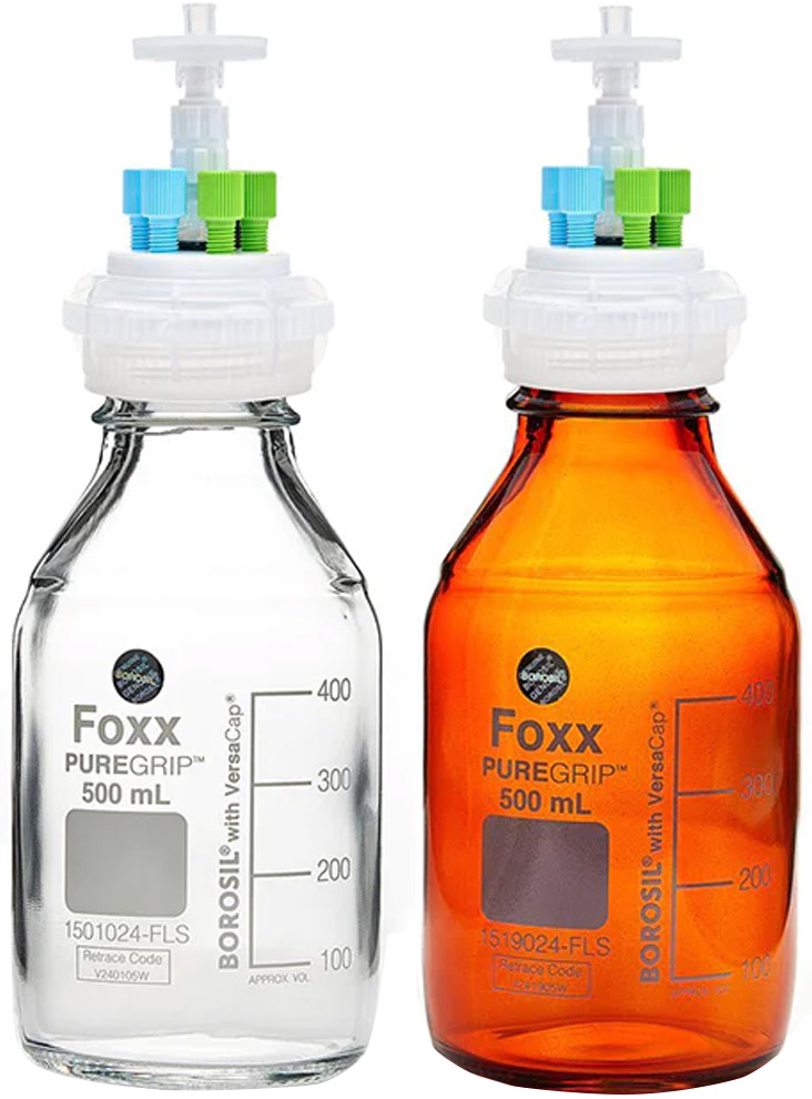 Foxx Life Sciences HPLC Solvent Reservoir Bottle Assembly