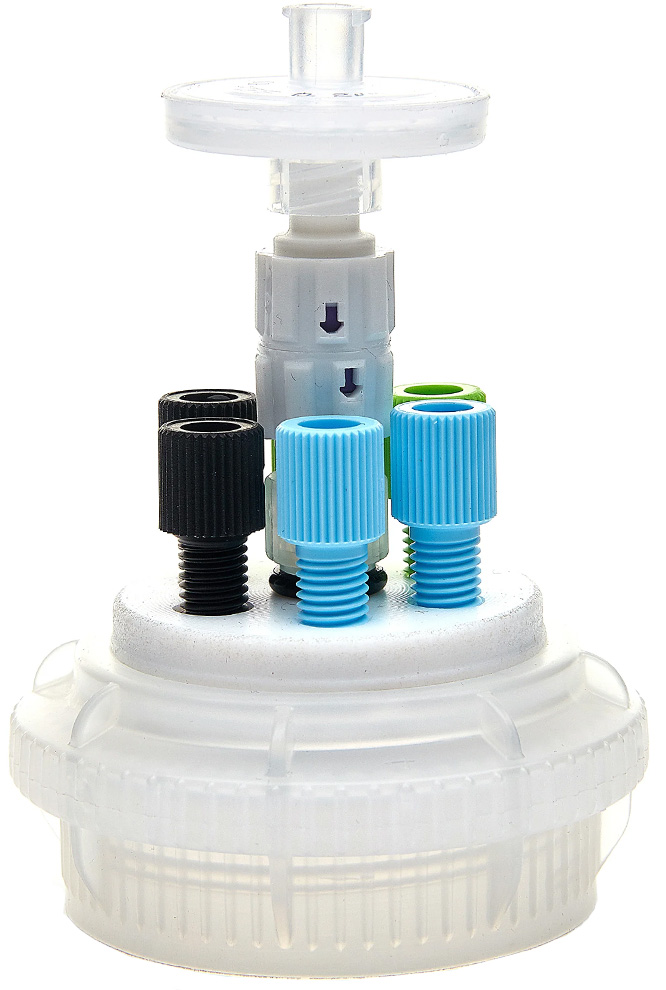 Foxx Life Sciences HPLC Solvent Reservoir GL45 ChromCap Assembly