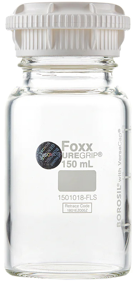 Foxx Life Sciences PUREGRIP Glass Bottles with VersaCap