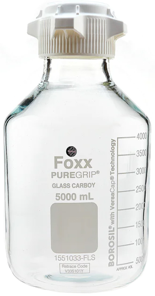 Foxx Life Sciences PUREGRIP Glass Carboy with VersaCap