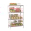 Metro MetroMax Q 4-Shelf Plastic Industrial Can Rack Unit - in use