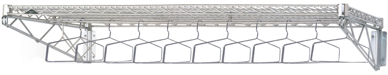 Metro Stainless Steel Wall Mount Garment Rack