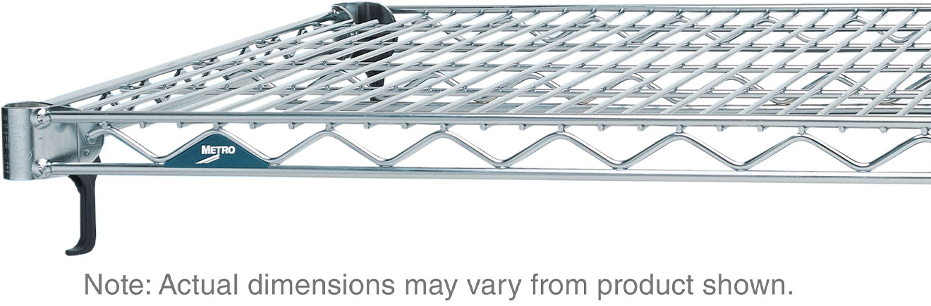 Metro Super Adjustable Super Erecta Polished Stainless Steel Wire Shelf
