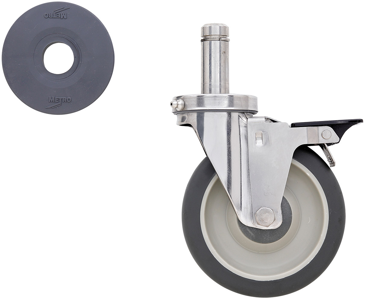 Metro Super Erecta 5in Polyurethane Stem Caster