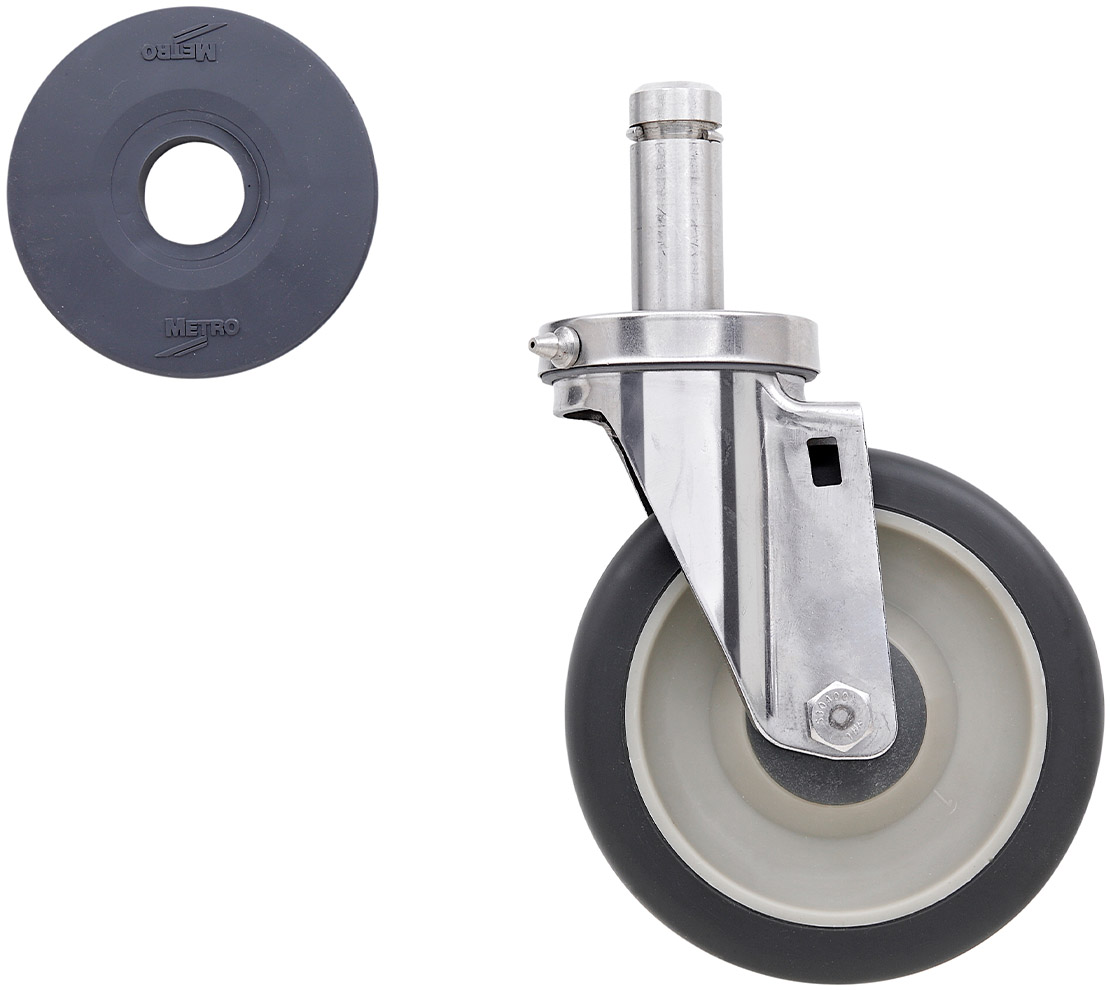 Metro Super Erecta 5in Polyurethane Stem Caster