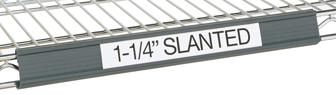 Metro Super Erecta Gray Slanted Label Holder