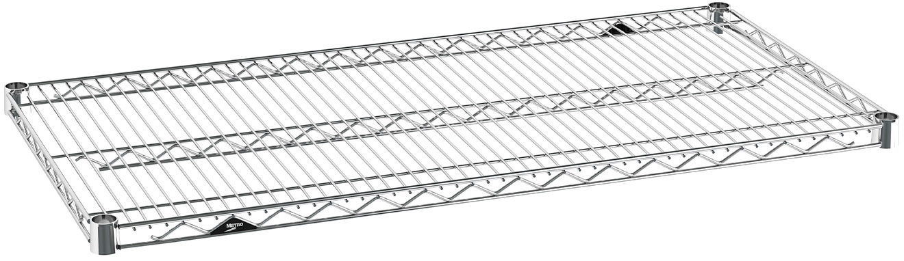 Metro Super Erecta Industrial Wire Shelf with Chrome Finish