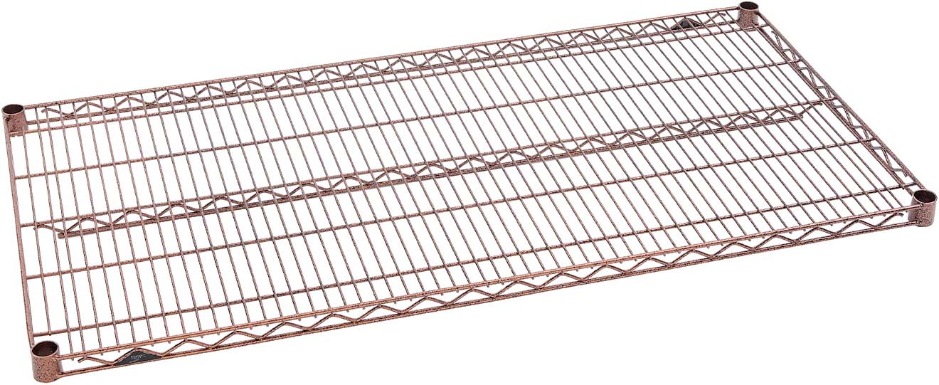 Metro Super Erecta Industrial Wire Shelf with Copper Hammertone Finish