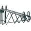 Metro Super Erecta Post-Type Wall Mount Double Shelf Bracket with Green Metroseal Finish