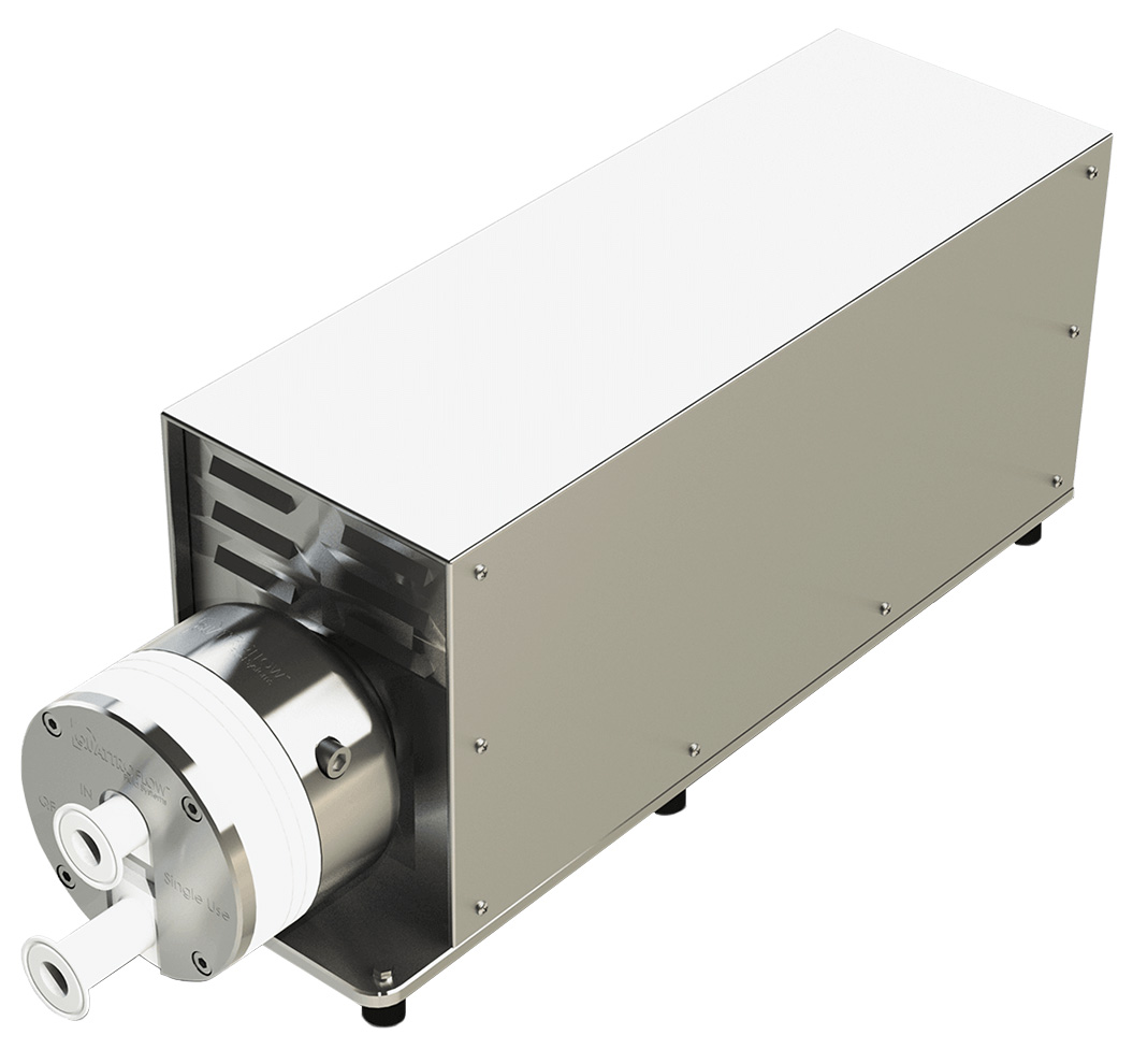 Quattroflow QF2500 Series 4-Piston Diaphragm Pump with Single-Use Chamber