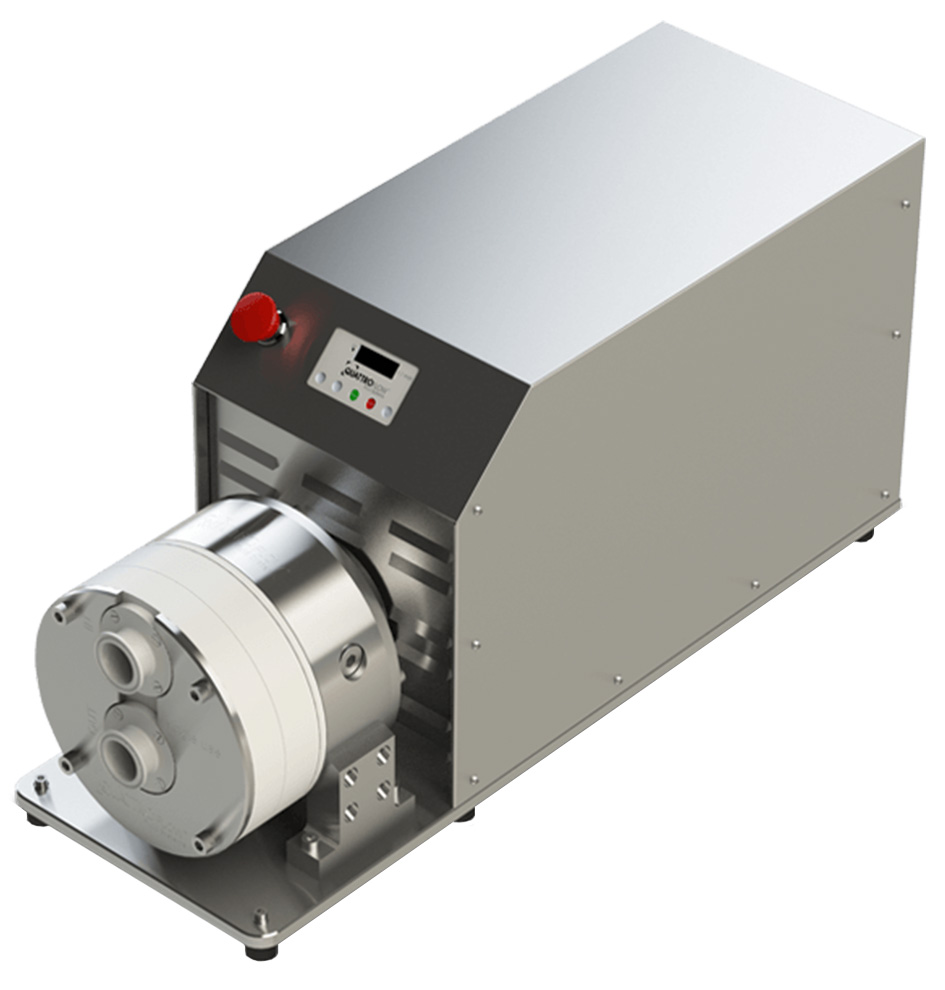 Quattroflow QF4400 Series 4-Piston Diaphragm Pump with Single-Use Chamber