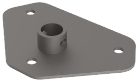 Metro SABP13BR-4PK Seismic Shelving Triangular Base Plate Kit