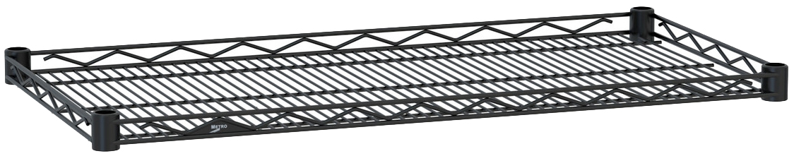 Metro Super Erecta Drop Mat Wire Display Shelf with Black Finish