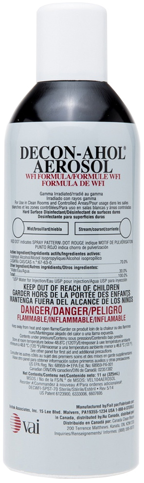 VAI DECON-AHOL WFI Formula Disinfectant