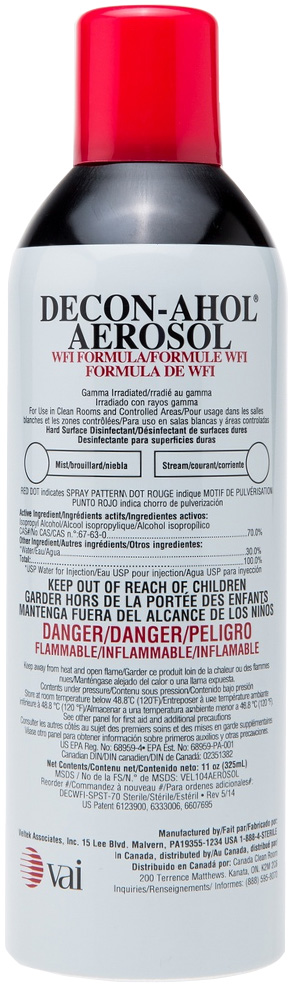VAI DECON-AHOL WFI Formula Disinfectant