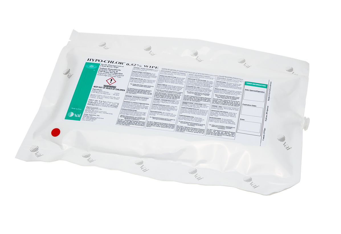 VAI HYPO-CHLOR Sodium Hypochlorite Wipe