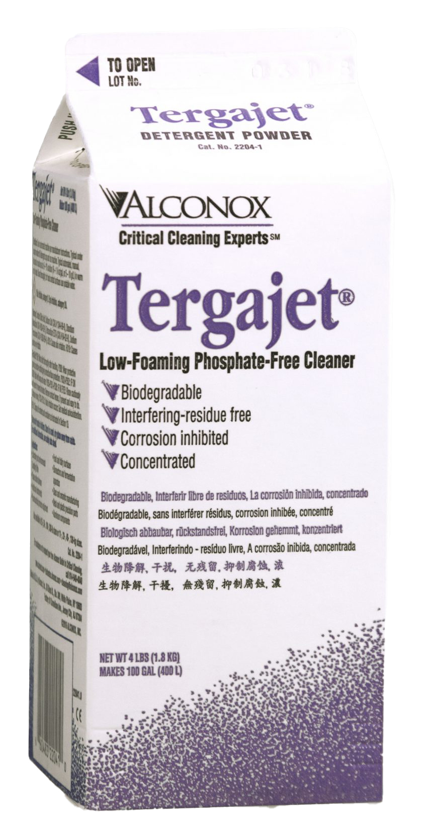Alconox Tergajet Powdered Detergent