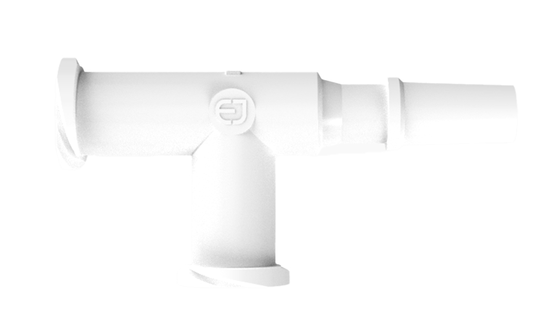 Eldon James Luer Female Tee to Male Rotating Luer Lock