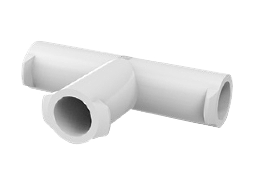 Eldon James Female Luer Lug Thread Tee