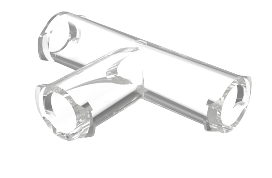 Eldon James Female Luer Lug Thread Tee