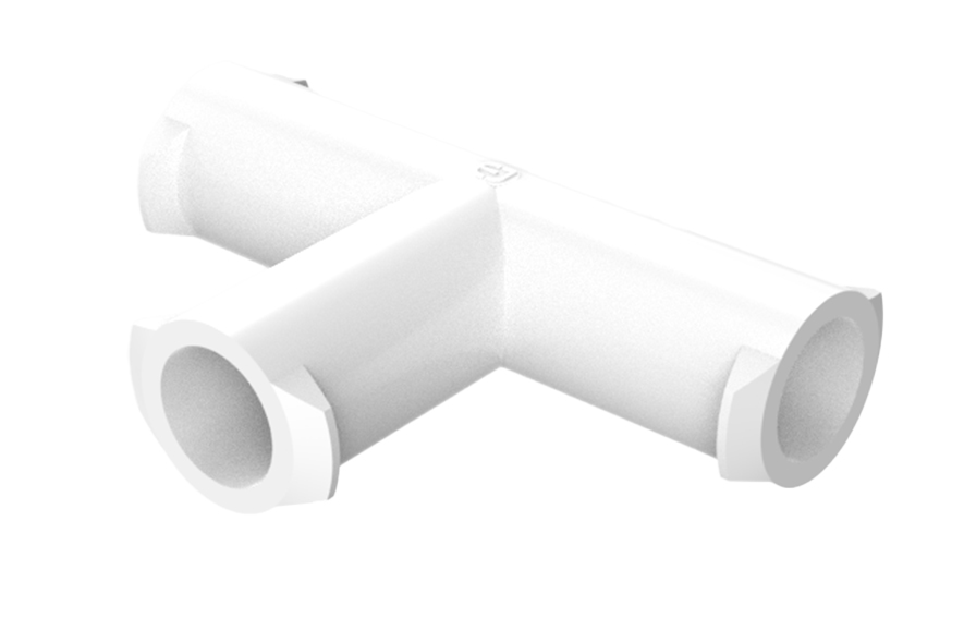 Eldon James Female Luer Lug Thread Tee