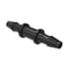 Eldon James Straight Coupler (in 1/8in Black Nylon)