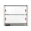 Metro GG2CD-HS1842 Metro2Go 2-Shelf Hot Station - rear view with doors