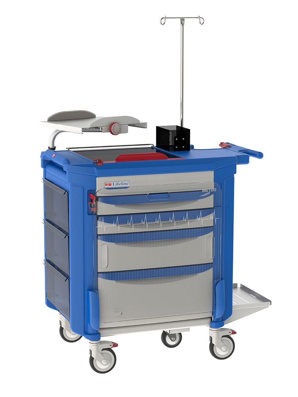 Metro LECCRP3 Lifeline Crash Cart