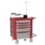 Metro LECCRP3 Lifeline Crash Cart - red